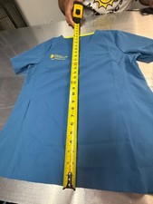 Medelita scrub top, BLUE/GREEN, women  s M Privat Hospitalet Fans Medlslnske 