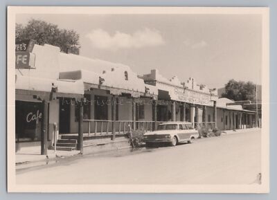 Taos New Mexico USA 1964 - Straße Werbung Indian Arts Cafe - Altes Foto