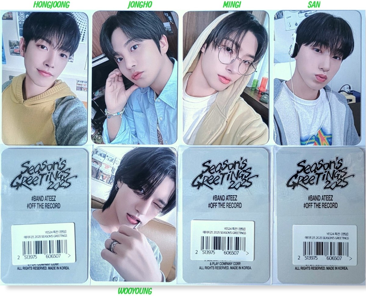 ATEEZ 2025 SEASONS GREETINGS OFFICIAL PHOTOCARD -ALADIN -KQ ATEEZ 2025 SEASONS GREETINGS OFFICIAL PHOTOCARD -ALADIN -KQ