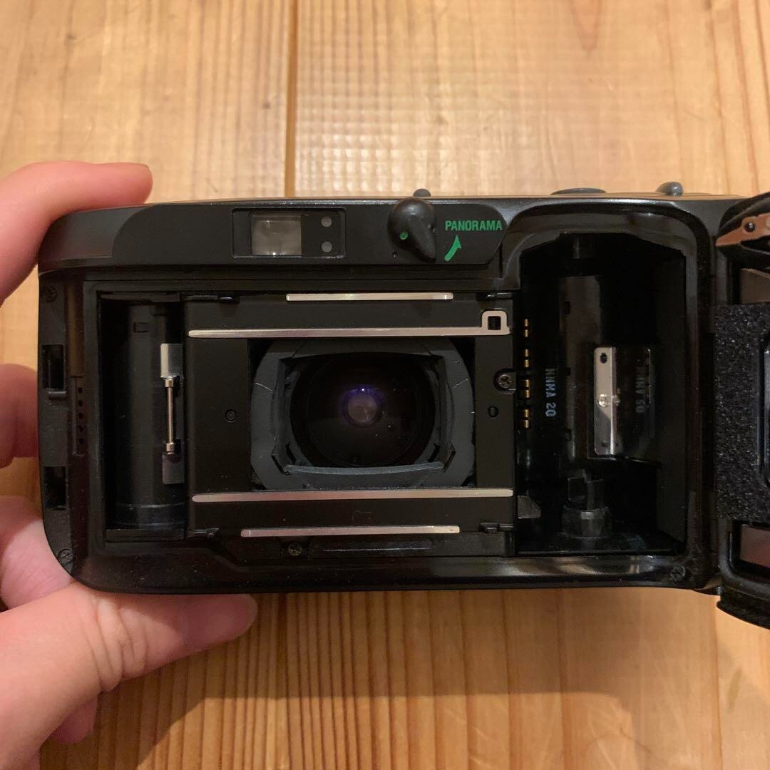 Olympus μ mju Panorama Black 35mm f3.5 Point & Shoot From