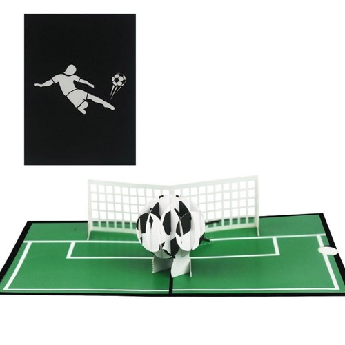 Football Soccer 3D Pop-Up Greeting Cards Congratulations Card for Husband Boy