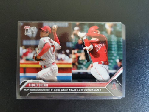 2023 TOPPS NOW Shohei Ohtani - Card 625 Doubleheader First Shutout, 2 HR Angels