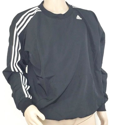 adidas men's triple stripe pullover jacket