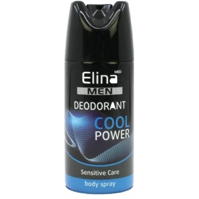 Elina Med men Deodorant Spray 150 ml COOL POWER Frische intensive Deo Duft