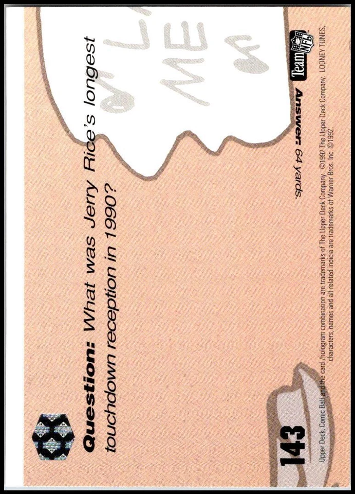 1992 Upper Deck Comic Ball IV #143 Hoppin' Half Time - Image 2 of 2