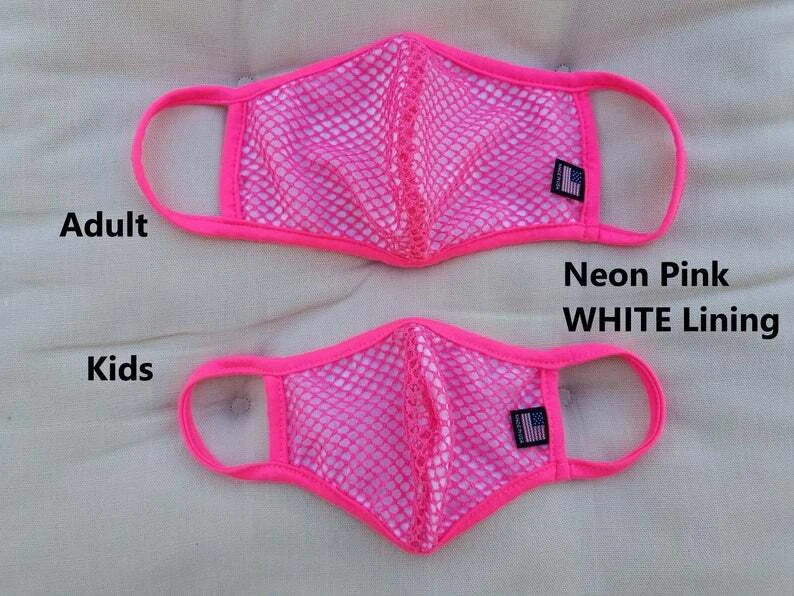 MESH MASKS Cotton-LINED Face Mask, Single or Double Layers, Made in U.S.A. - Image 4 of 4