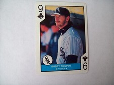 BOBBY THIGPEN CHICAGO WHITE SOX 1990 MAJOR LEAGUE ALL-STARS PLAYING CARD
