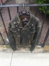 HARLEY DAVIDSON MENS BILLINGS DISTRESSED LEAT...