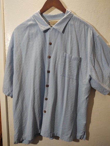 jamaica jaxx silk shirt mens size XXL aloha shirt button up collard short sleeve - Picture 2 of 5