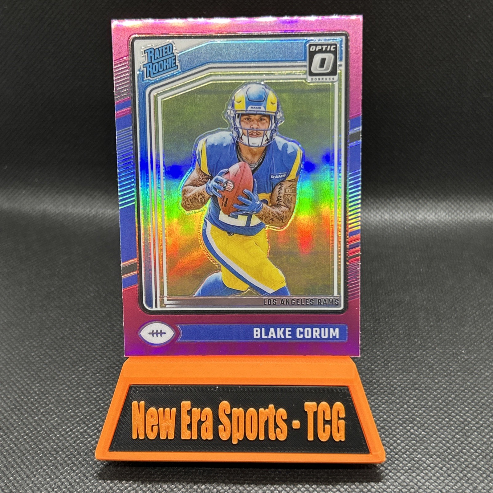 2024 Panini Donruss Optic Blake Corum Rated Rookie Pink RC #208 Rams