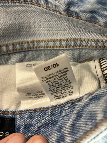 Lucky Brand Light Blue Distressed Jean Shorts Women Size 10 - 第 4/6 張圖片