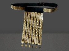 Antique Style Costume Brass & Leather Roman Belt Working Designer handmade Gift