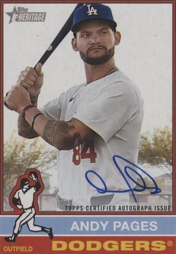 2025 Topps Heritage Baseball Real Ones Auto Andy Pages #ROA-APA LA