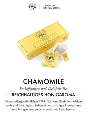 TWG Tea | Kamille Kräutertee | 15 Handgenähte