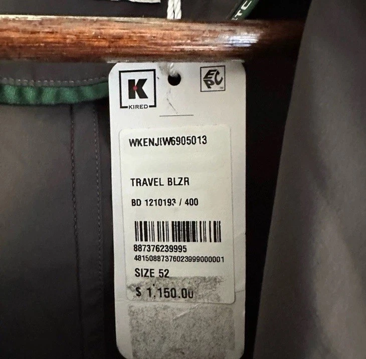 Kiton Kired Gray Travel Japanese Fabric Blazer EU52 - Image 3 of 4