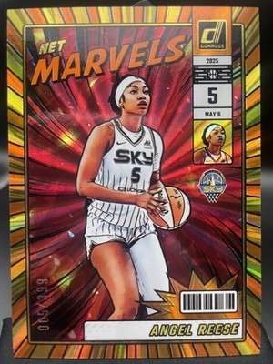 JERSEY NUMBER MATCH 2025 Panini Donruss Marvels Angel Reese Orange 005/399 #20