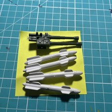 GI Joe Killer Whale Missiles X4 and Gun Turret Vintage Hasbro Spares Parts