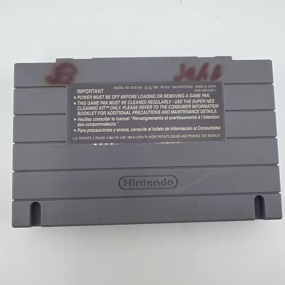 Sparkster SNES Super Nintendo подлинная проверенная рабочая тележка этикетка повреждение - Изображение 4 из 4