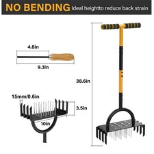 Lawn Aerator Spike Manual Tool The Spike and Corer 2-in-1 Tiller