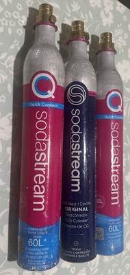 1 Lot of 3 Quick Connect SodaStream CO2 Replacement Canisters