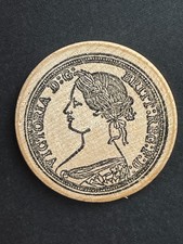 Nova Scotia New Brunswick Canada Wooden Nickel Portraits of Victoria Vtg 1979