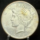 1928 US Peace One Dollar S$1 Silver Coin-Key Date