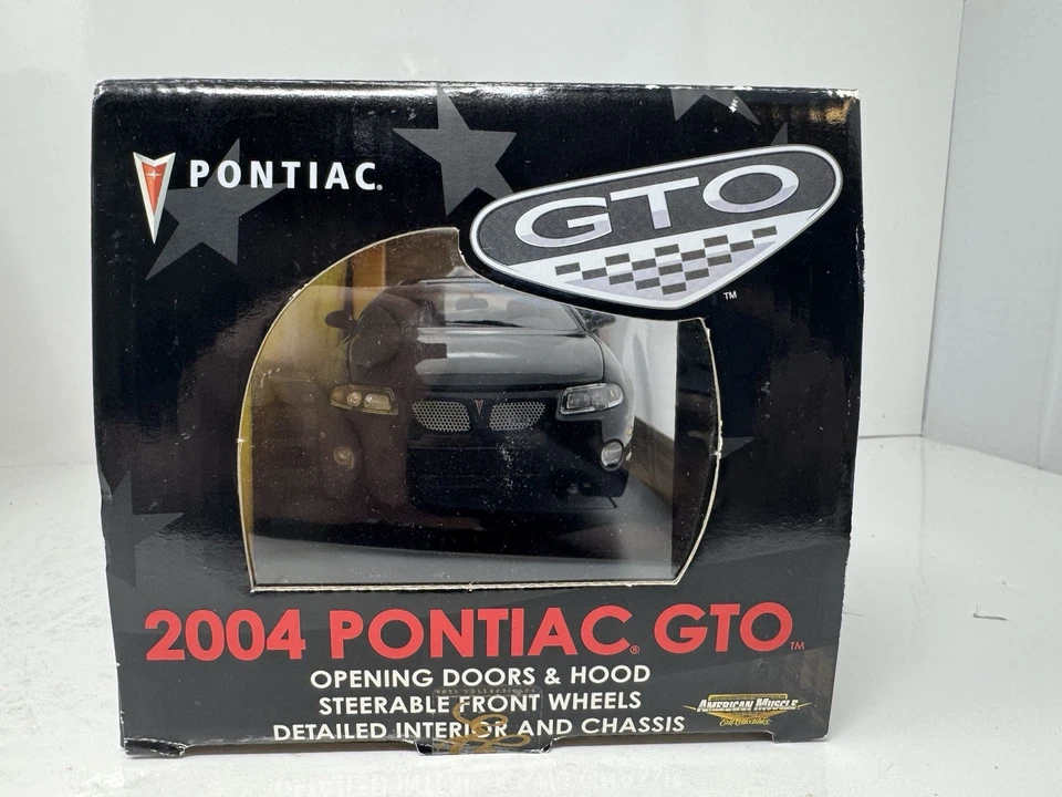 Ertl American Muscle 2004 Pontiac GTO 1:18 Diecast Black 1 of 5000 Limited - Image 4 of 4