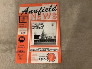 Stirling Albion V Clydebank. 2nd May 1992. Last League At Annfield Stadium