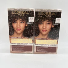LOréal Paris Universal Nudes Hair Color Dye 4N Natural Dark Brown 2 Pack
