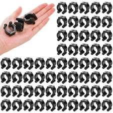 60 Pack Fishing Pole Holder Clips Billiards Pool Cue Plastic Rod Snooker