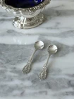 2 FRANCIS 1 Reed & Barton Sterling Silver SALT SPOONS • No Mono • 11 Gr • 2 3/8”