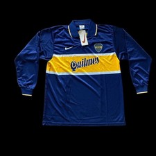 Club Atlético Boca Juniors Argentina 1997 Nike Vintage Jersey New! LS