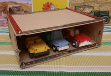 RARE Vintage Truck  2 Jeeps 4WD In Garage Car Auto Soviet Russian Mini Toy USSR
