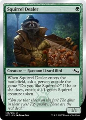 Squirrel Dealer #123/216 (NM) Unstable Magic MTG