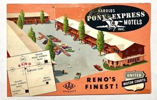 SIGNED 1953 LES KOFOED- NEVADA U.S. MARSHALL+HEAD GAMING INDUSTRY, RENO, HAROLDS