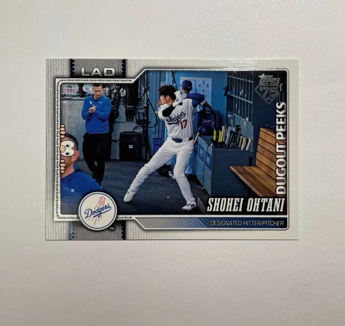 2026 Topps Baseball Card #200 Shohei Ohtani Dugout Peeks Variation SP