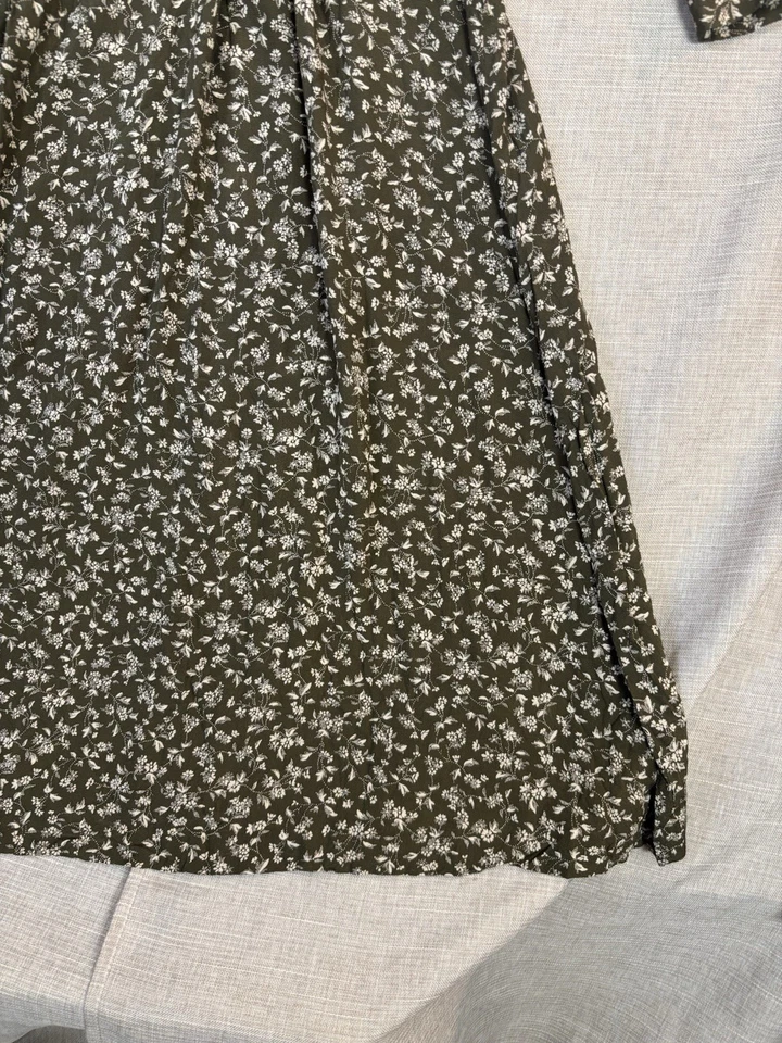 Vestido Laura Ashley Vintage Cuello Encaje Floral Manga Larga Cottage Core Talla 6 Foto 4 de 4