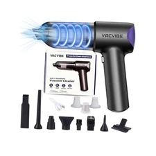 Car Vacuum Portable Cordless, 21000PA 4 in 1 Suck/Blow/Pump/Charger M-02 Grey