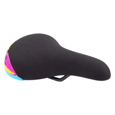 SE BIKES FLYER SEAT Old School Wheelie Bike Seat BLACK/ RAINBOW Camo