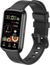 Fitness Trackers, 1.47 Inch Smartwatch, Touchscreen Activity Tracker Black