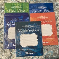 3D Greeting Card Floral Arrangements Set Of 5