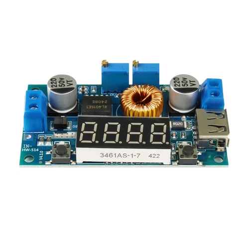 Ociodual Convertidor Regulador de Voltaje Voltimetro DC 5A 75W Step Down Arduino - Imagen 5 de 7