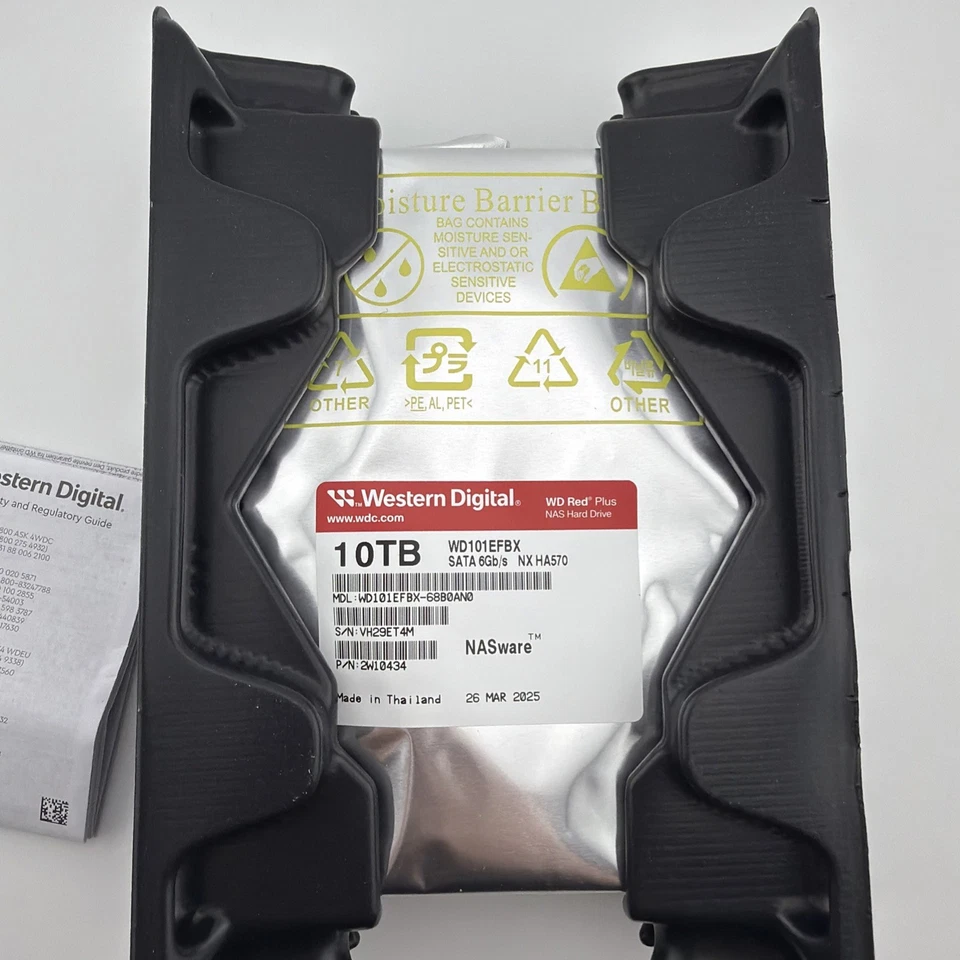 READ Western Digital Red Plus 10TB, Internal, 7200 RPM, 3.5 inch (WD101EFBX) - Image 2 of 3