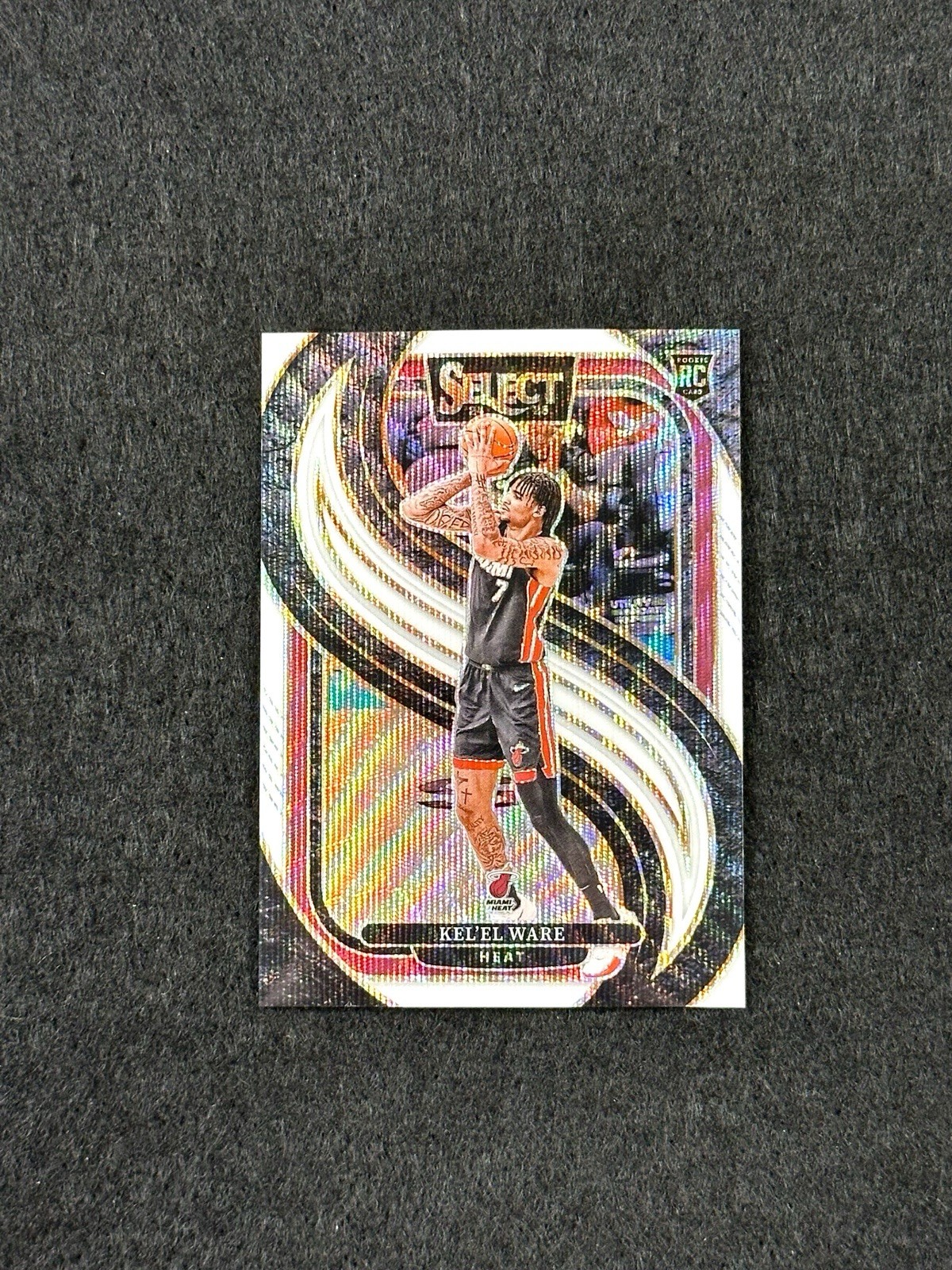 2024-25 Panini Select Kel'el Ware Premier White Wave /99 Rookie RC #191 Heat