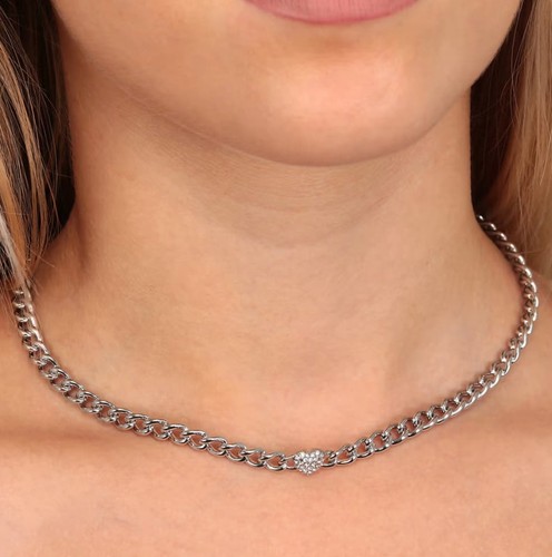 Collana MORELLATO donna Incontri acciaio / cuore strass - Foto 4 di 5