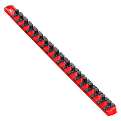 Ernst 8401 3/8'' Drive DURA-PRO Twist Lock Socket Organizer Rail RED USA