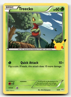 Treecko McDonald's Collection 2021 3/25