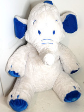 Disney Winter Lumpy Heffalump Plush Winnie the Pooh 18  White  Blue RARE NWT