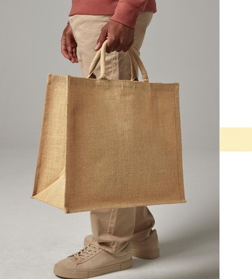 2er Pack Westford Mill Jumbo Jute Shopper Einkaufstasche Beutel bedruckbar 29L W