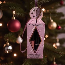 M∙A∙C Mini Lustreglass Lipstick + Lipglass Ornament Set • BNIB • $30 MSRP